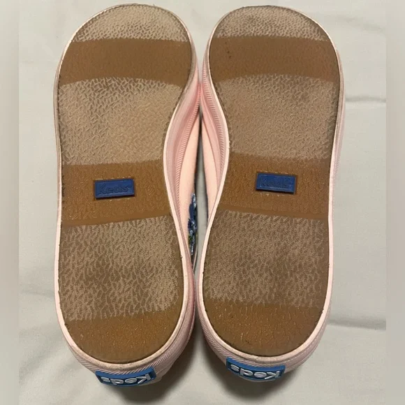 Keds x Rifle Paper Co Sneaker Women's Size 7.5 Pink Embroidered Floral Flower - Picture 7 of 10
